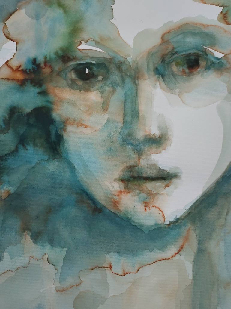 Original Expressionism People Painting by Beatriz Mendonça De Castilho