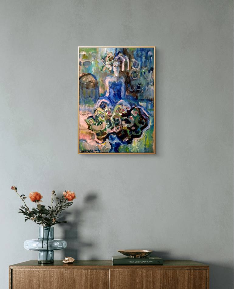 Original Expressionism People Painting by Beatriz Mendonça De Castilho