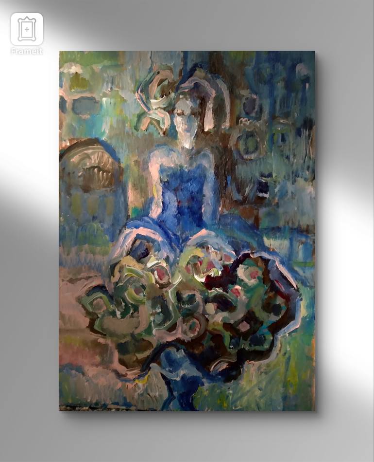 Original Expressionism People Painting by Beatriz Mendonça De Castilho