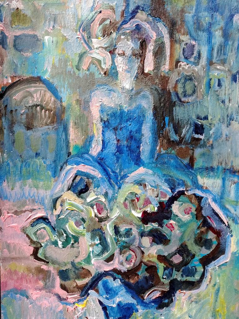Original Expressionism People Painting by Beatriz Mendonça De Castilho