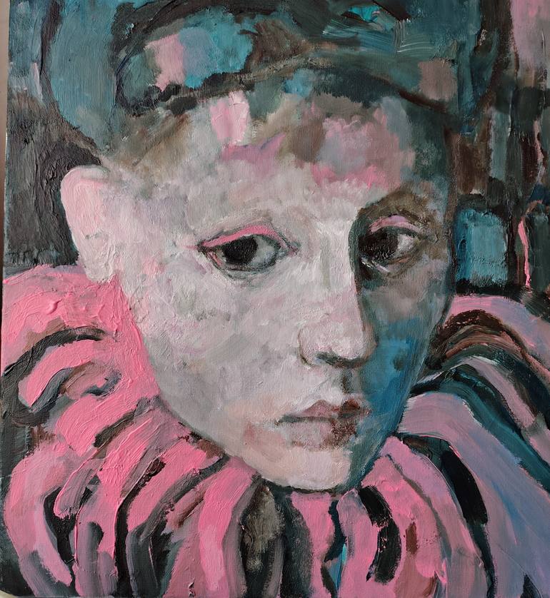 Original Expressionism People Painting by Beatriz Mendonça De Castilho