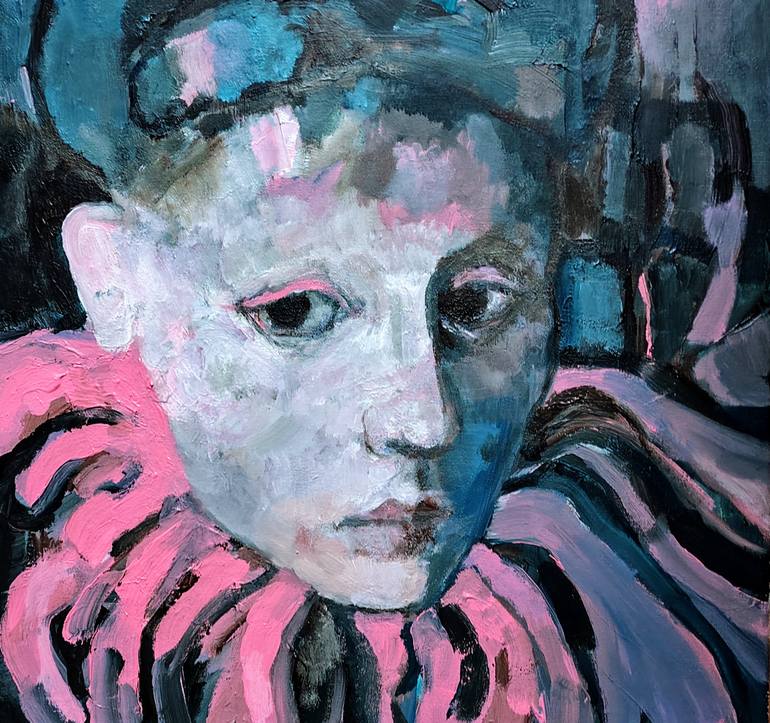 Original Expressionism People Painting by Beatriz Mendonça De Castilho