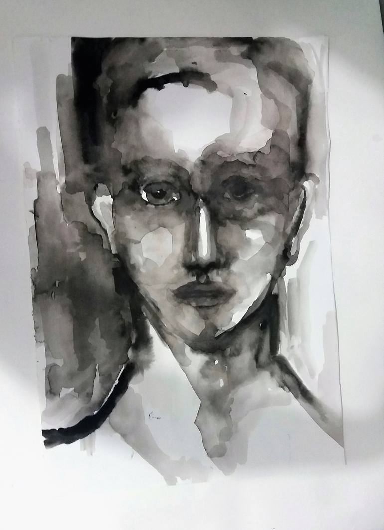 Original Expressionism Portrait Painting by Beatriz Mendonça de Castilho