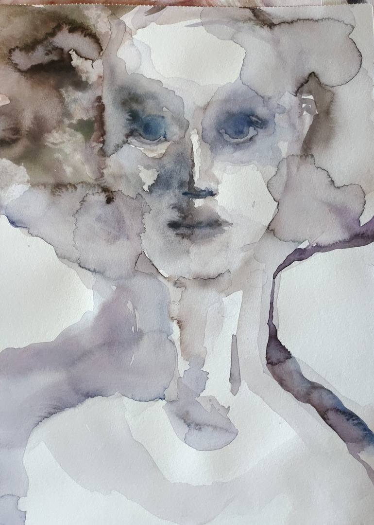 Original Expressionism People Painting by Beatriz Mendonça De Castilho