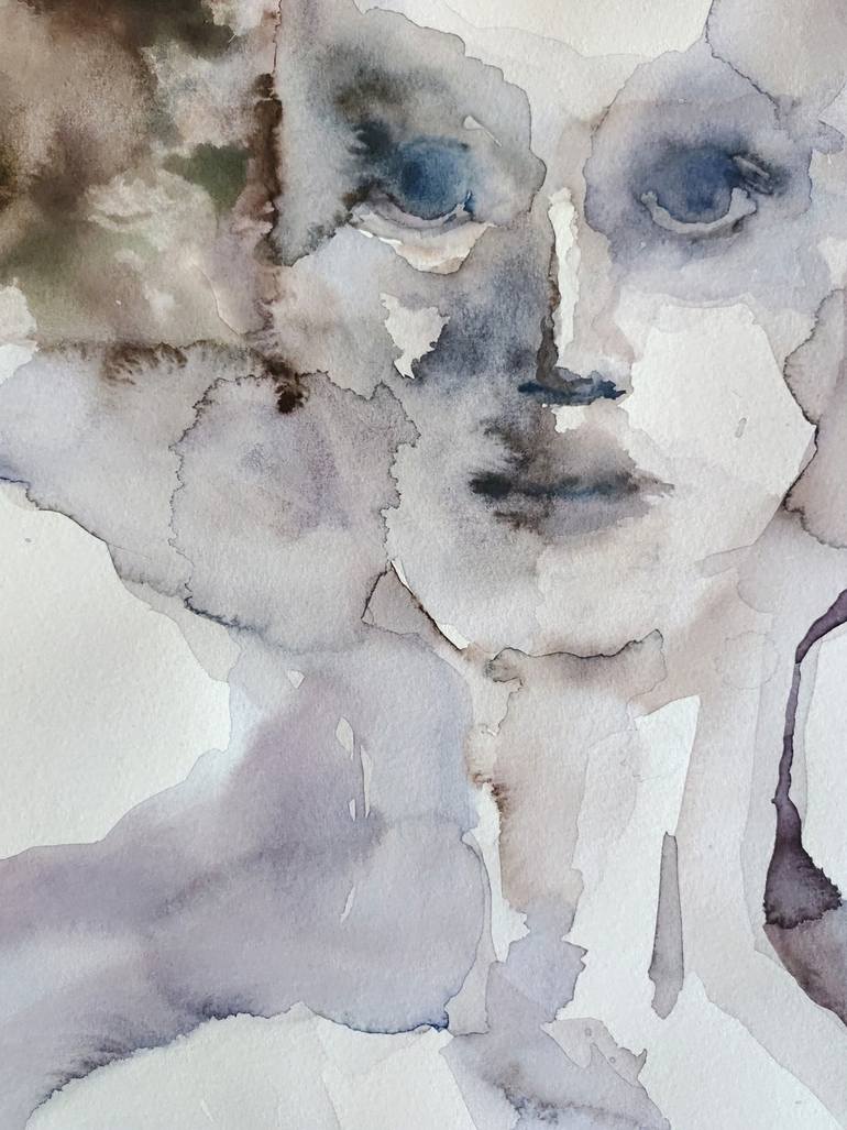Original Expressionism People Painting by Beatriz Mendonça De Castilho