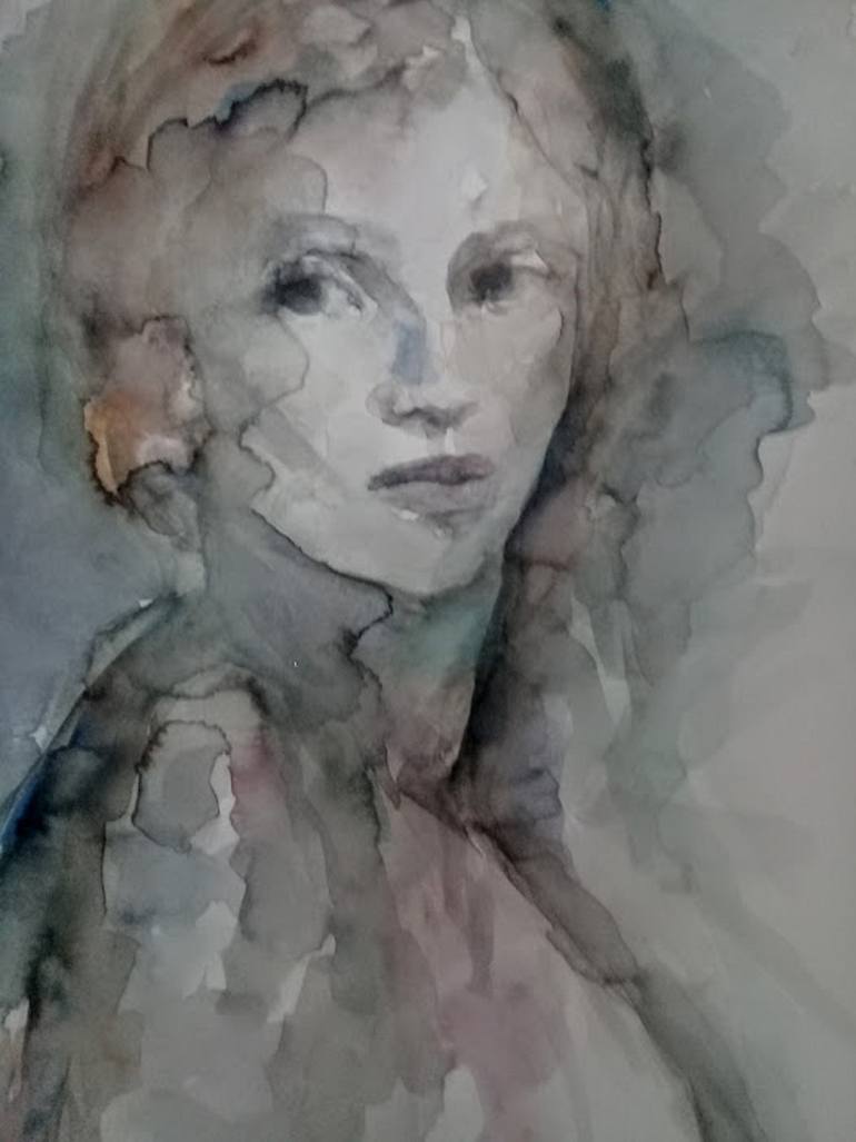 Original Fine Art Portrait Painting by Beatriz Mendonça de Castilho