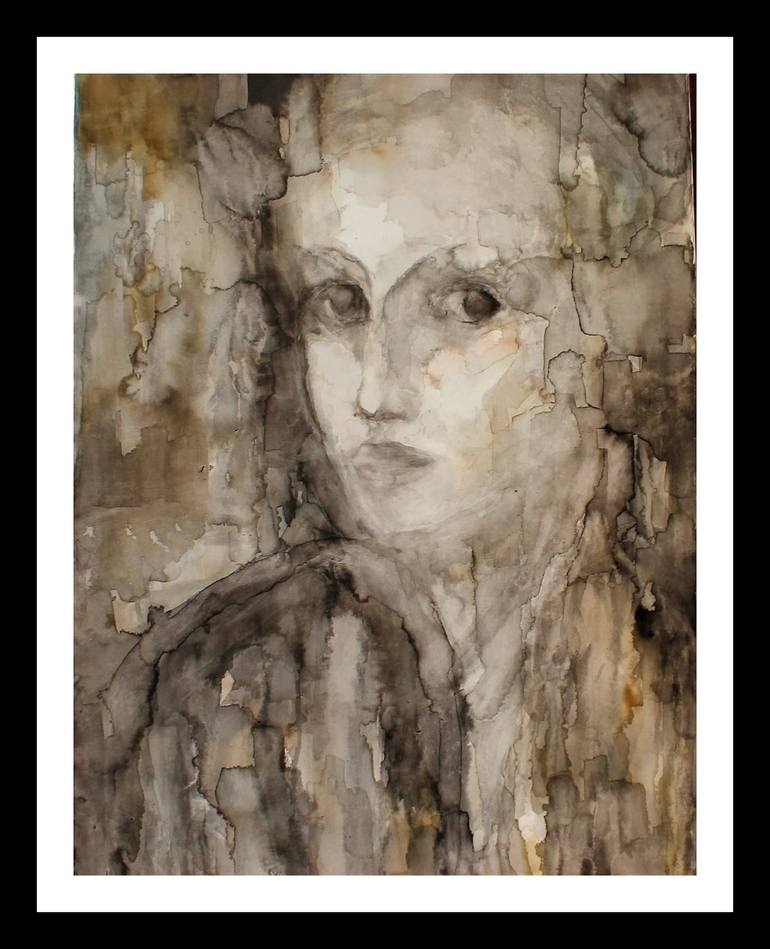 Original Expressionism People Painting by Beatriz Mendonça De Castilho