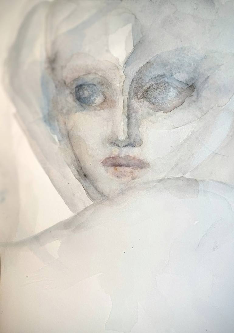 Original Expressionism People Painting by Beatriz Mendonça De Castilho