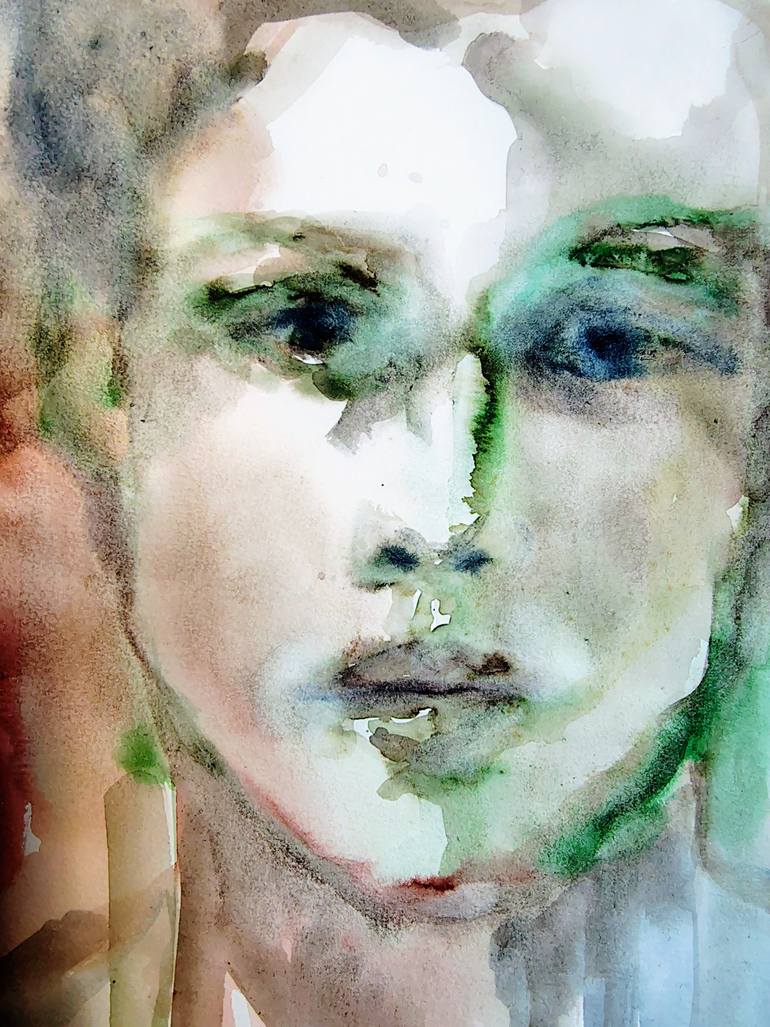 Original Expressionism People Painting by Beatriz Mendonça De Castilho