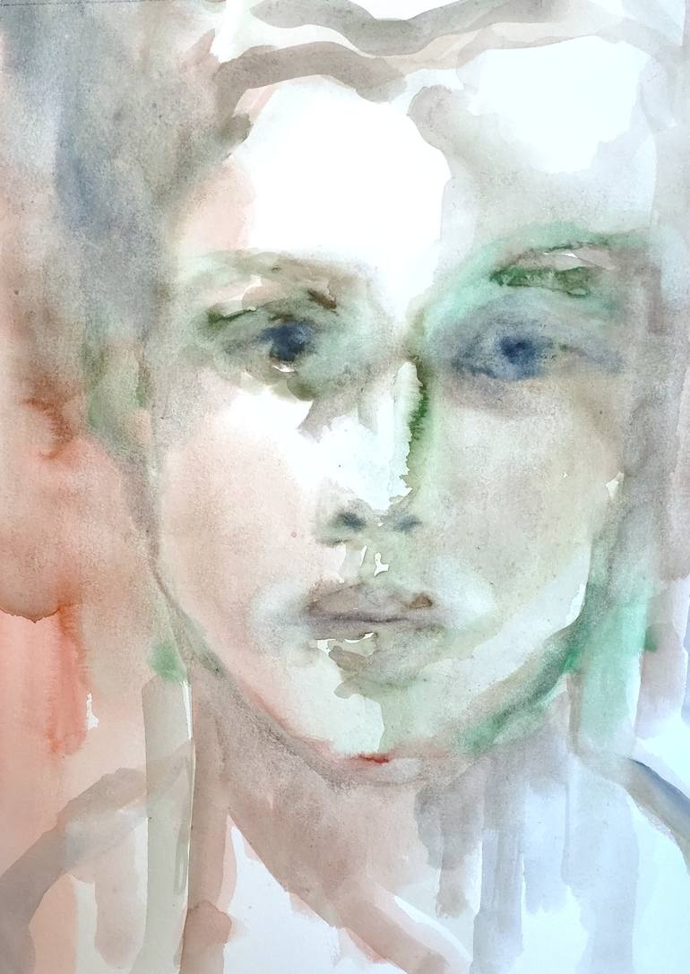 Original Expressionism People Painting by Beatriz Mendonça De Castilho