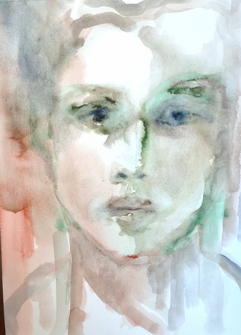 Original Expressionism People Painting by Beatriz Mendonça De Castilho