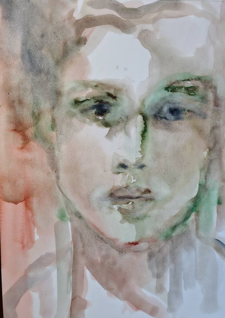 Original Expressionism People Painting by Beatriz Mendonça De Castilho