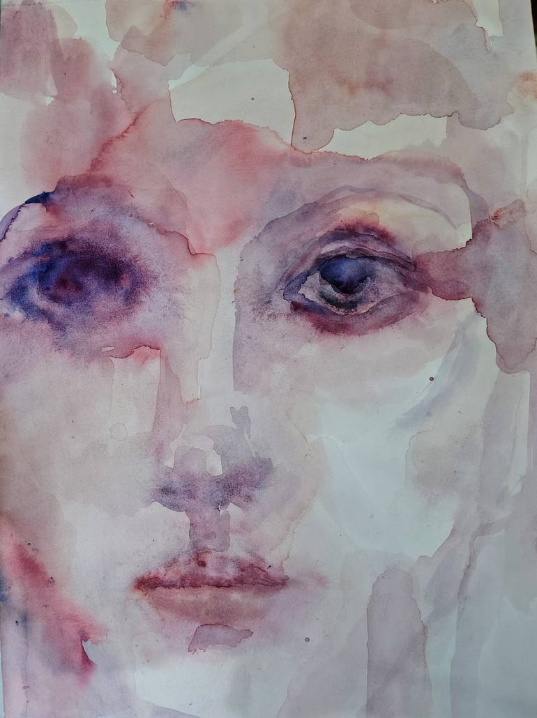 Original Expressionism People Painting by Beatriz Mendonça De Castilho