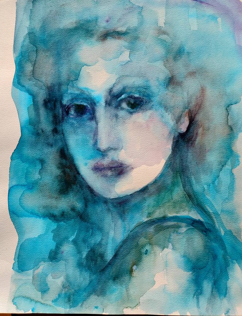 Original Expressionism People Painting by Beatriz Mendonça De Castilho