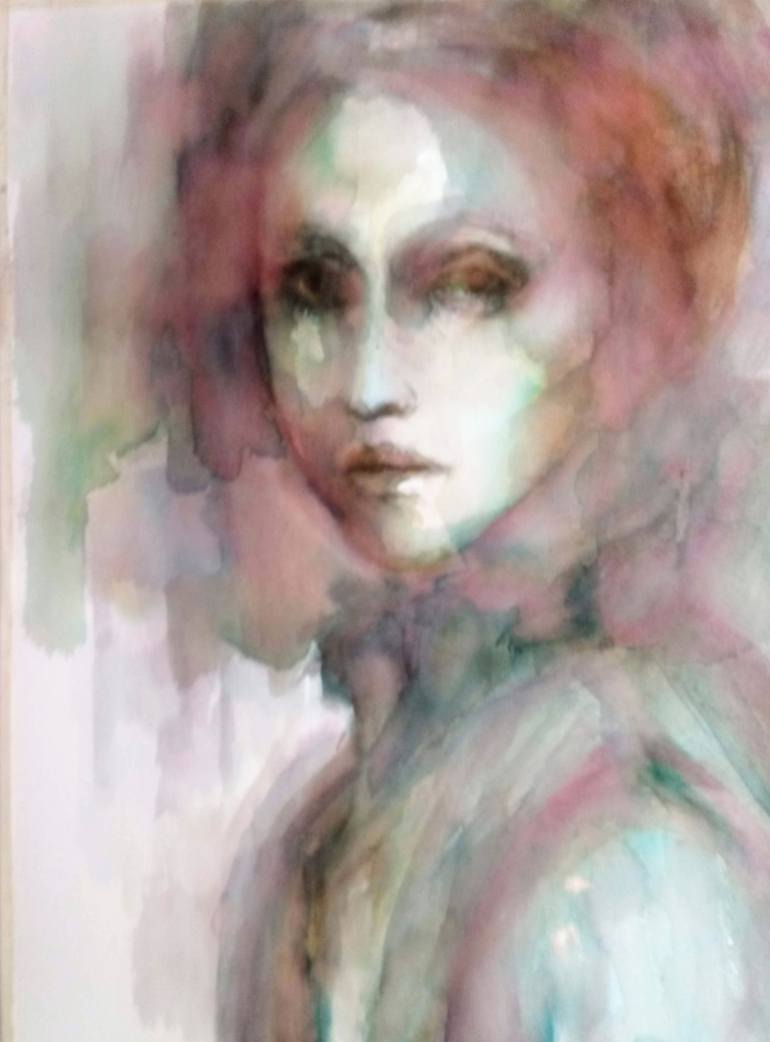 Original Expressionism People Painting by Beatriz Mendonça De Castilho