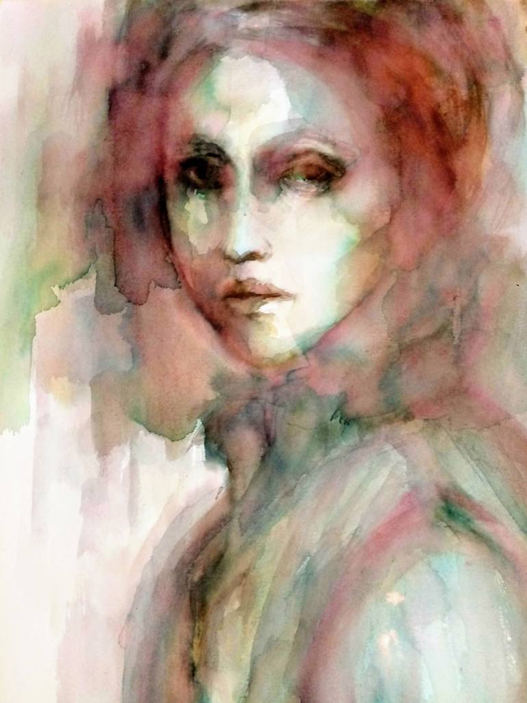 Original Expressionism People Painting by Beatriz Mendonça De Castilho