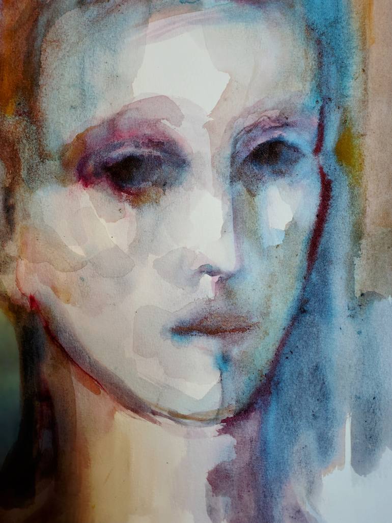 Original Expressionism People Painting by Beatriz Mendonça De Castilho