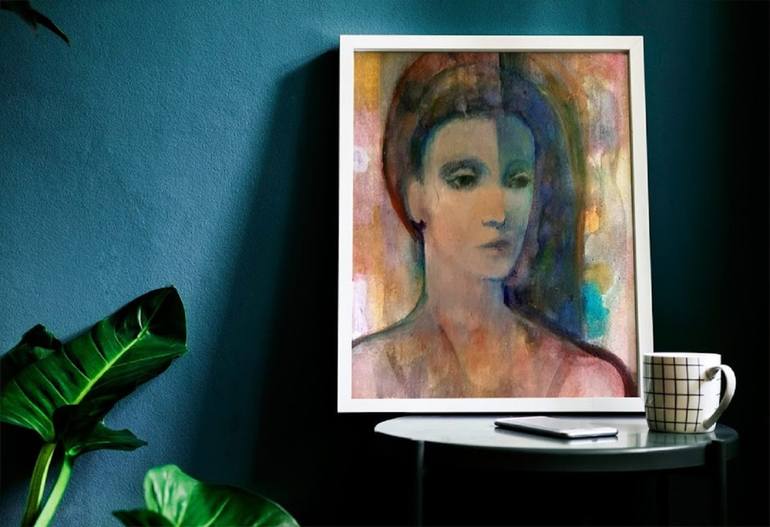 Original Figurative Portrait Painting by Beatriz Mendonça de Castilho