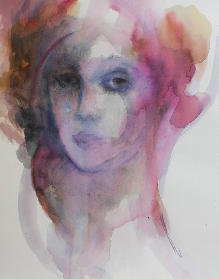 Original Expressionism Portrait Painting by Beatriz Mendonça de Castilho