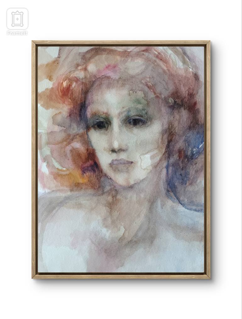 Original Abstract Expressionism People Painting by Beatriz Mendonça De Castilho