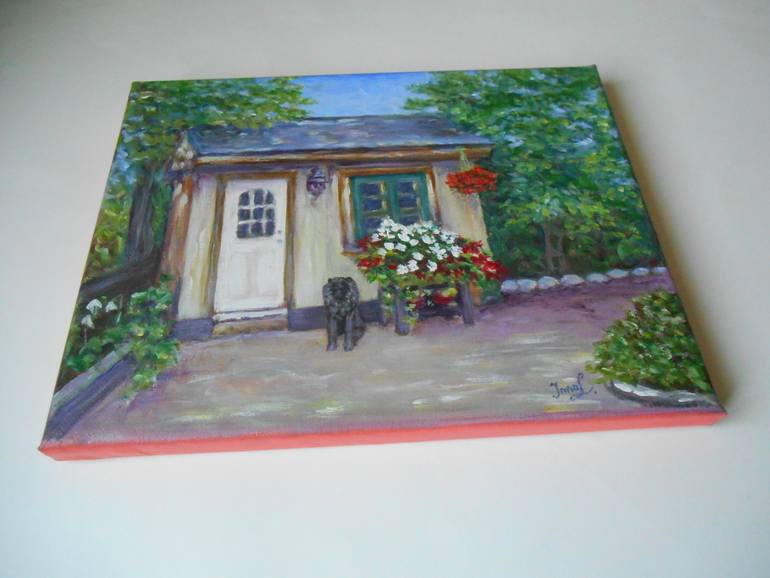 Original Impressionism Garden Painting by Inna Laktionova