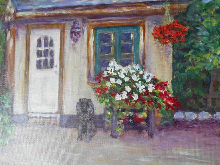 Original Impressionism Garden Painting by Inna Laktionova