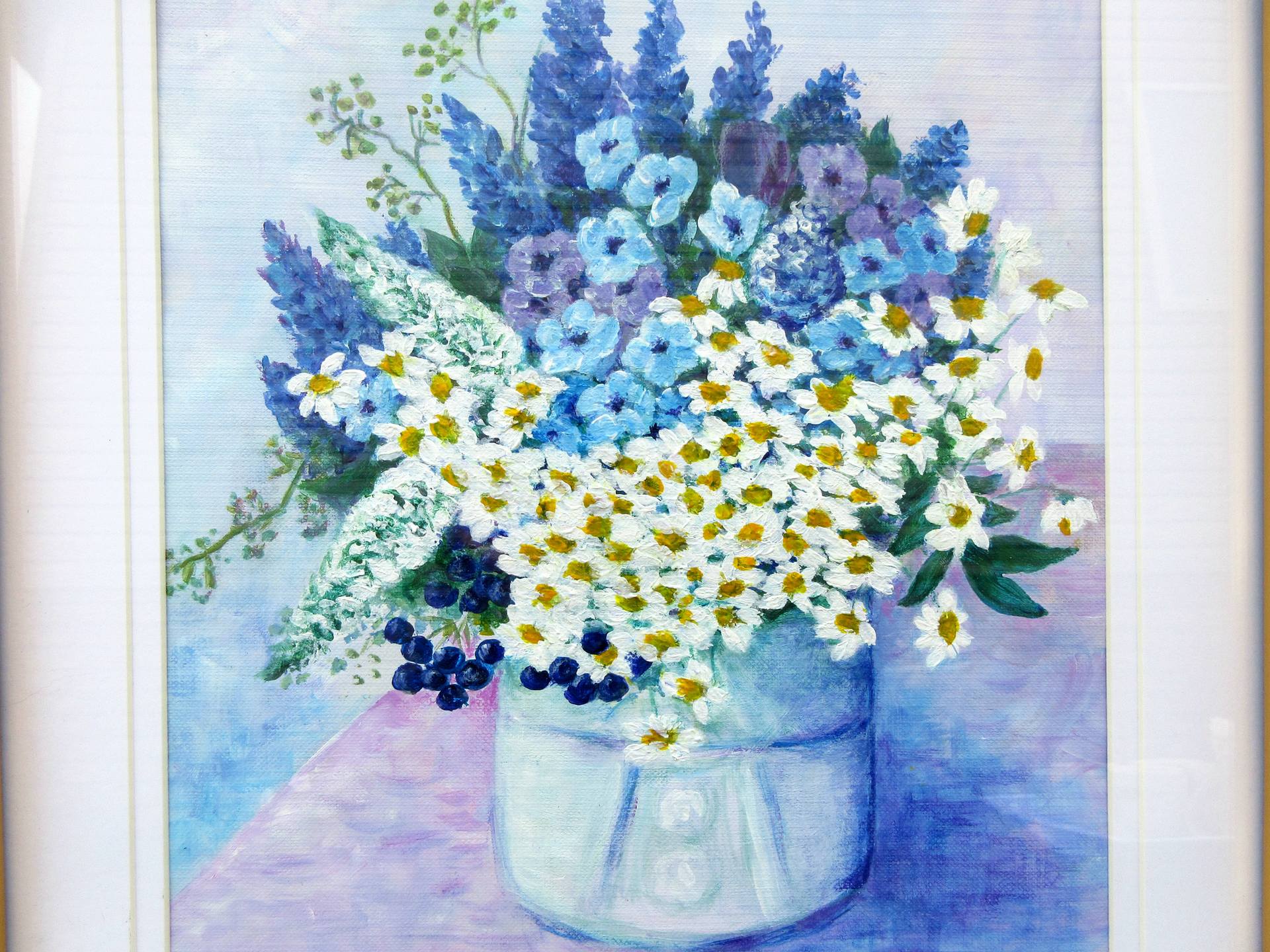 Morning Bouquet Original Acrylic Flower painting Painting