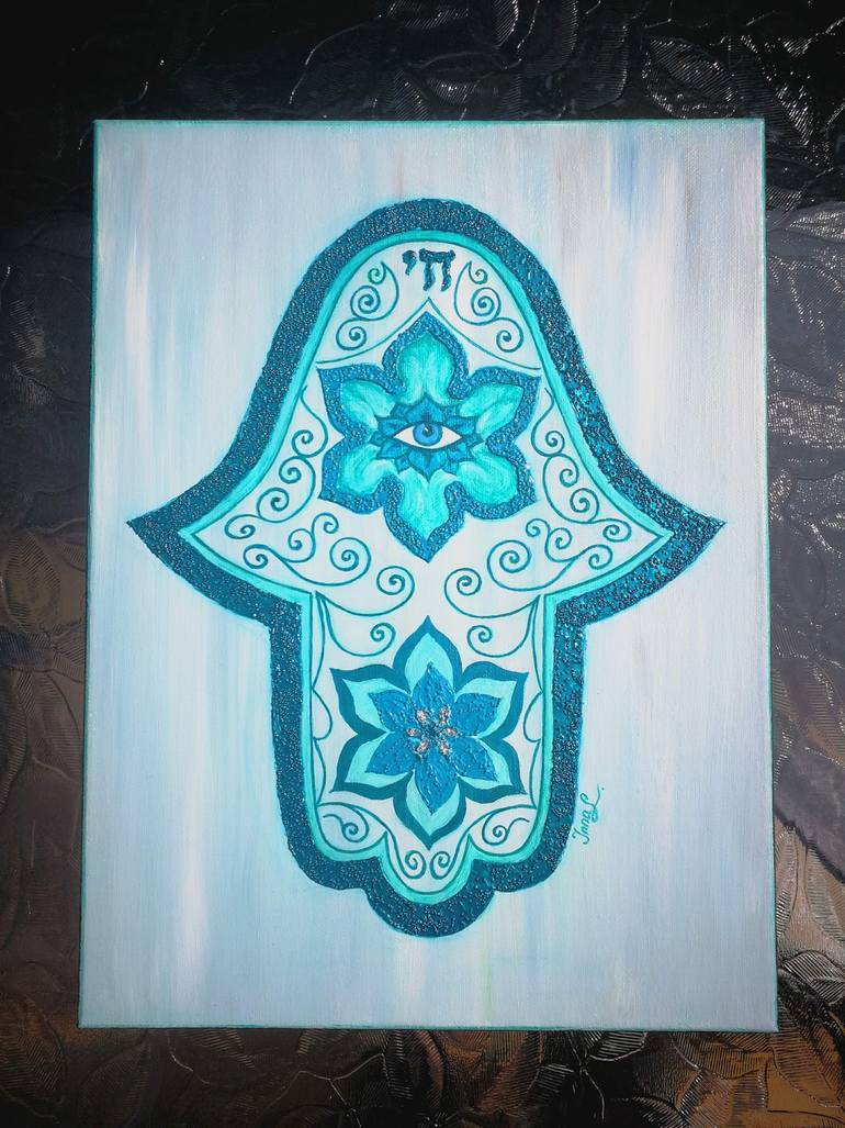 Original Art Deco Religion Painting by Inna Laktionova