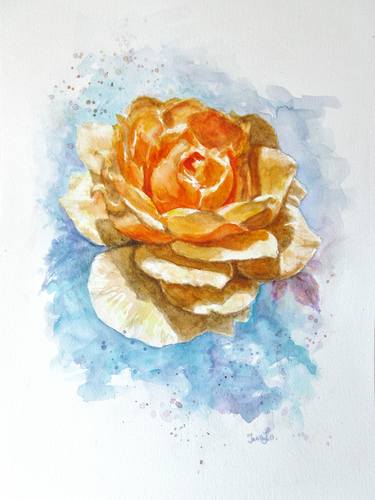 Yellow Rose # 1    - Watercolor thumb