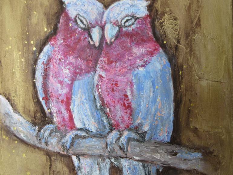 Original Art Deco Love Painting by Inna Laktionova