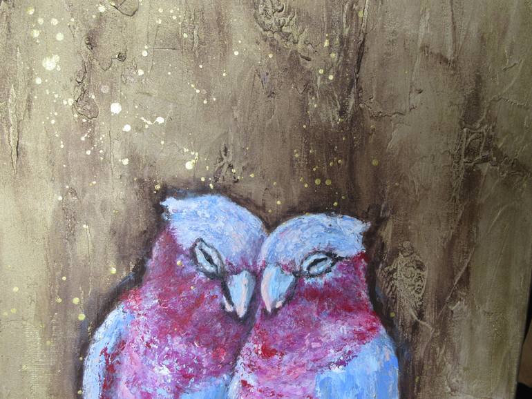 Original Art Deco Love Painting by Inna Laktionova