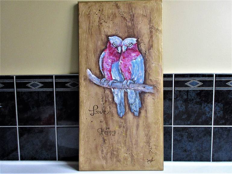 Original Art Deco Love Painting by Inna Laktionova