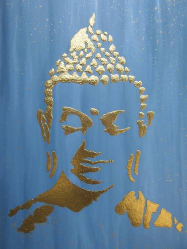 Golden Buddha in Blue Universe thumb