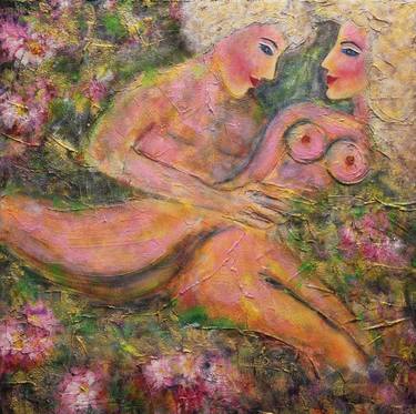 Print of Abstract Nude Paintings by Olga Hofmann