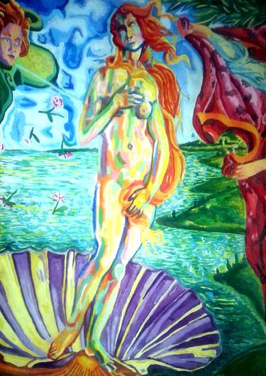 Print of Expressionism Erotic Paintings by Andriel Tabrax