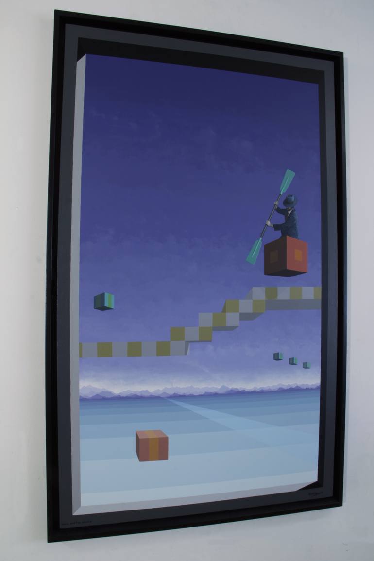 Original Figurative Fantasy Painting by Oscar Manuel Vargas