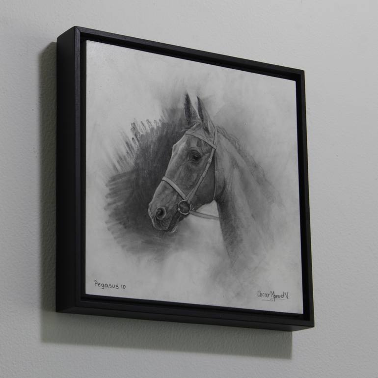 Original Horse Drawing by Oscar Manuel Vargas