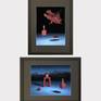 12 x 9 inch. Framed.