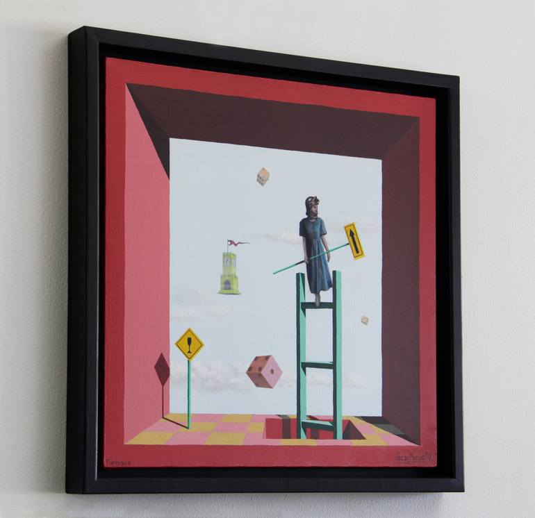 Original Figurative Fantasy Painting by Oscar Manuel Vargas