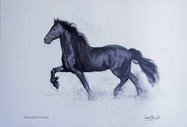 MERCURIO'S HORSE. 13 x 19 inch. Limited Edition of 1/30 thumb