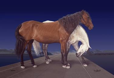 Original Figurative Horse Photography by Oscar Manuel Vargas