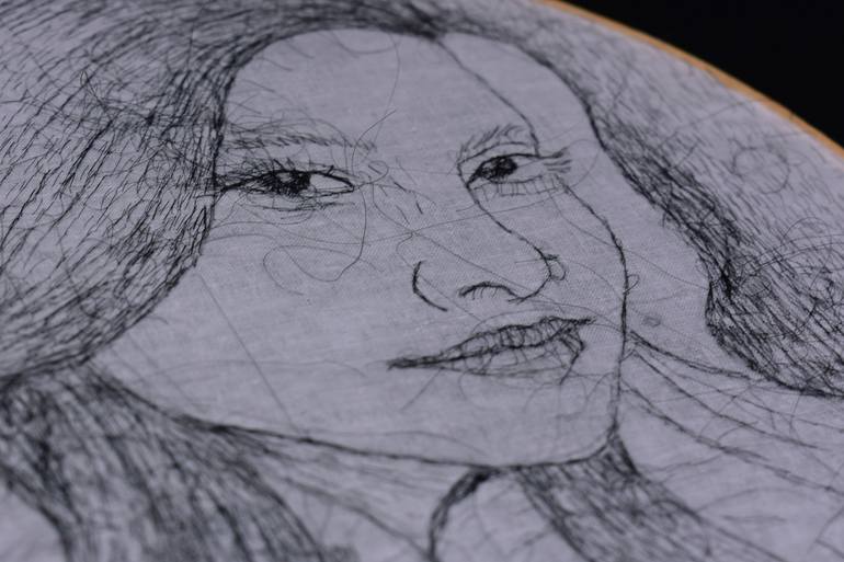Original Portraiture People Drawing by Asma Sultana