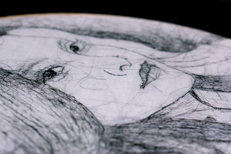 Original Portraiture People Drawing by Asma Sultana