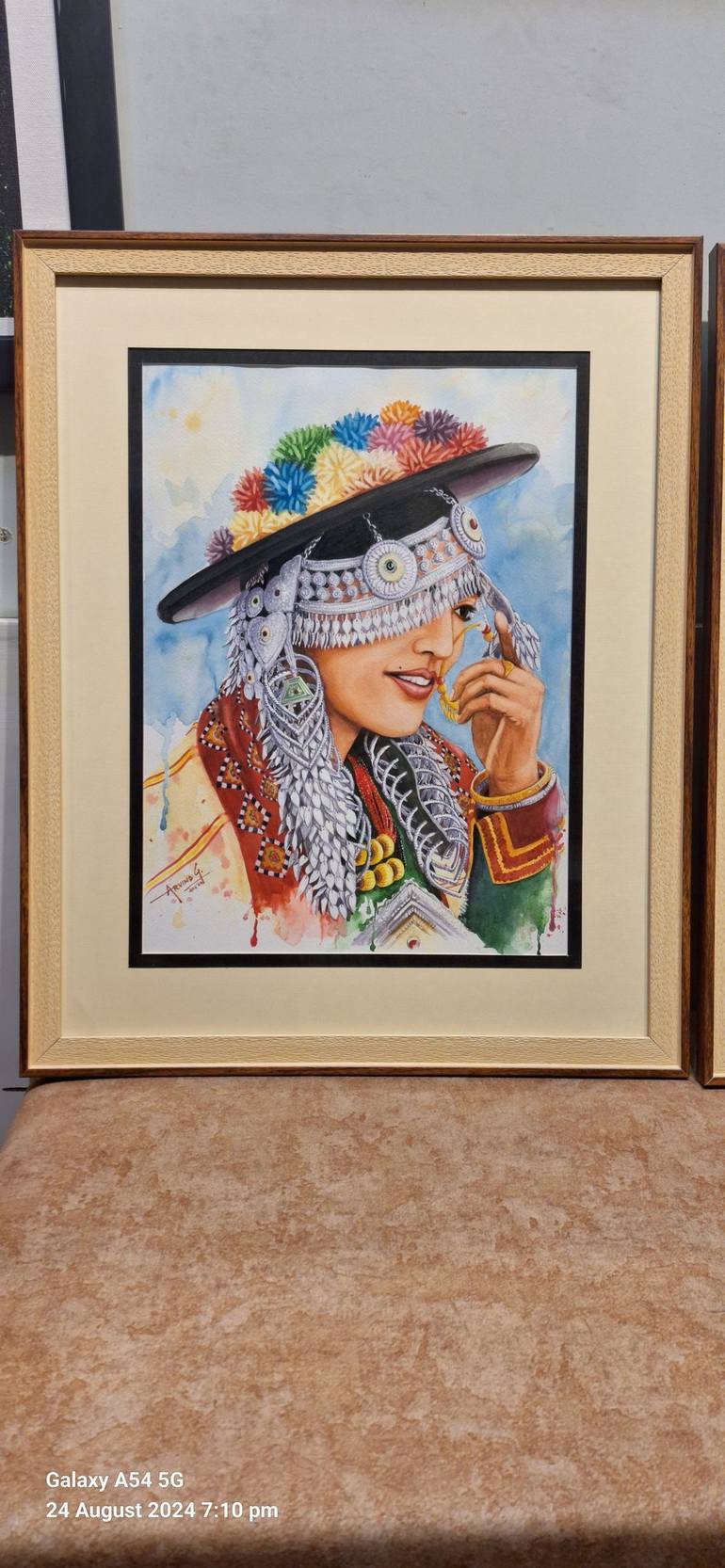 Original Folk Women Painting by ARVIND GAIROLA