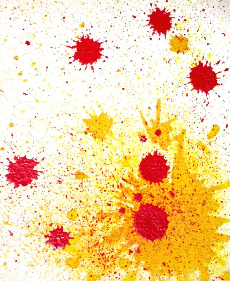 Energy - Red & Yellow Painting by ARVIND GAIROLA | Saatchi Art