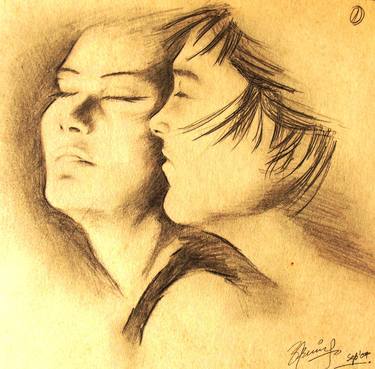 Print of Expressionism Love Drawings by ARVIND GAIROLA