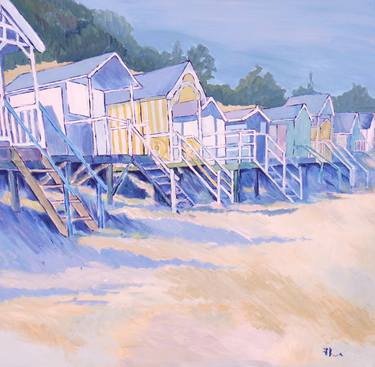 Little boxes, beach huts - SOLD thumb