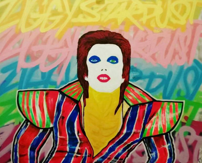 Ziggy Stardust Painting by Kevin Santos NAC NAK NACSTAR | Saatchi Art