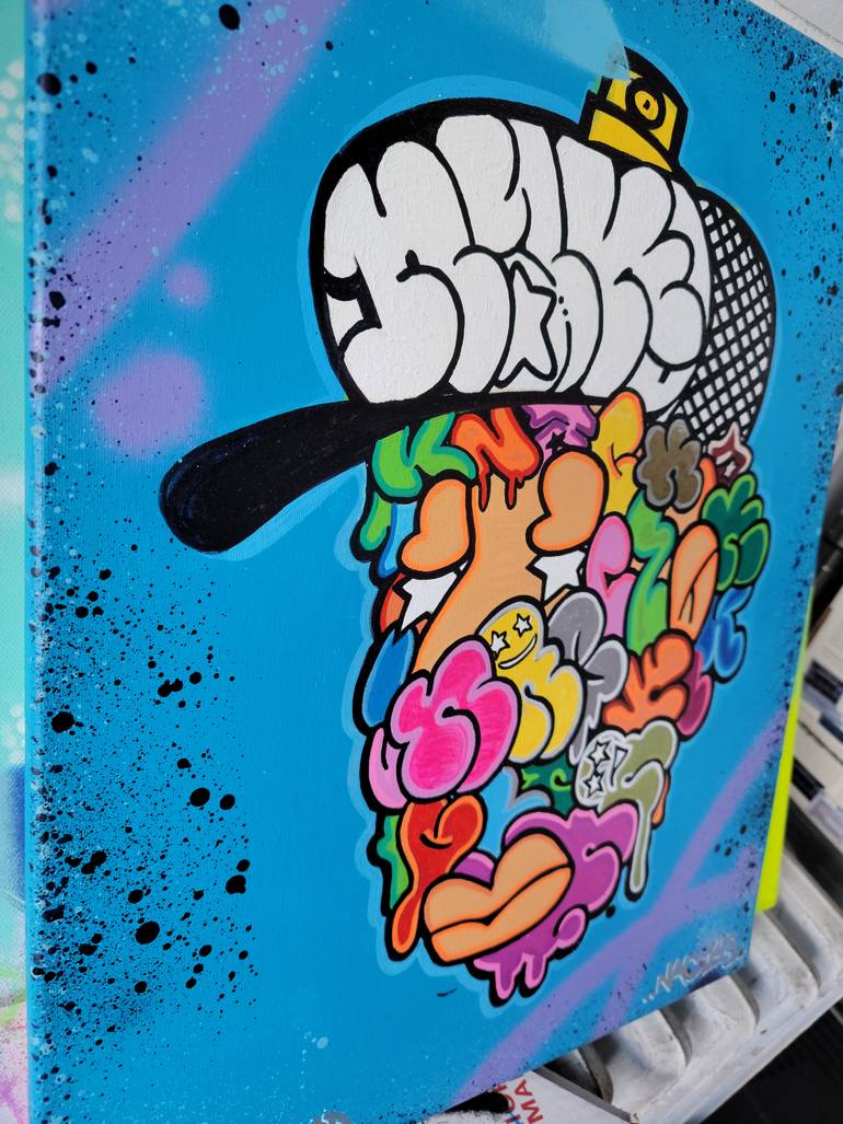 Original Other Graffiti Painting by Kevin Santos Nac Nak Nacstar