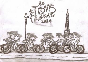 Print of Motorcycle Drawings by Sylvia Howarth